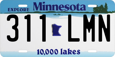MN license plate 311LMN