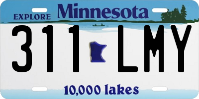 MN license plate 311LMY