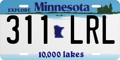 MN license plate 311LRL