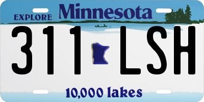 MN license plate 311LSH