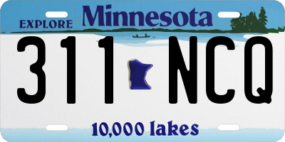 MN license plate 311NCQ