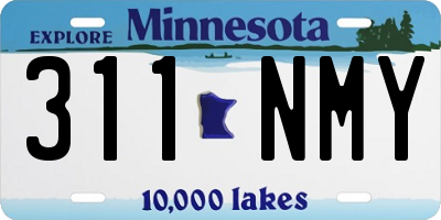 MN license plate 311NMY