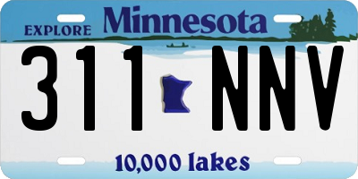 MN license plate 311NNV