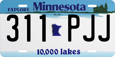 MN license plate 311PJJ