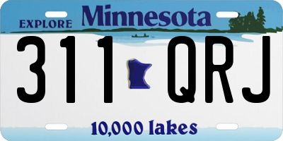 MN license plate 311QRJ
