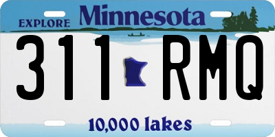 MN license plate 311RMQ