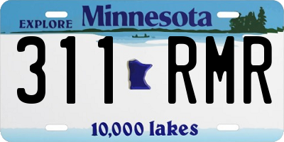 MN license plate 311RMR
