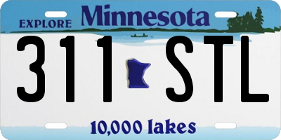 MN license plate 311STL