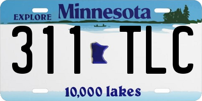 MN license plate 311TLC
