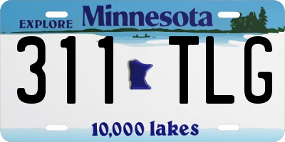 MN license plate 311TLG