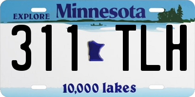 MN license plate 311TLH