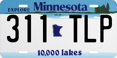 MN license plate 311TLP