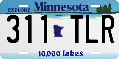 MN license plate 311TLR