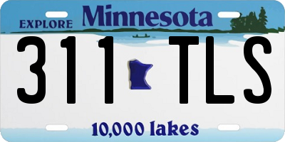 MN license plate 311TLS