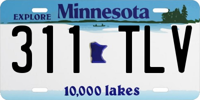 MN license plate 311TLV