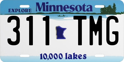 MN license plate 311TMG