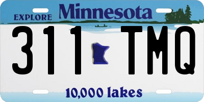 MN license plate 311TMQ