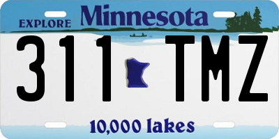 MN license plate 311TMZ