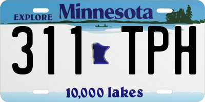 MN license plate 311TPH
