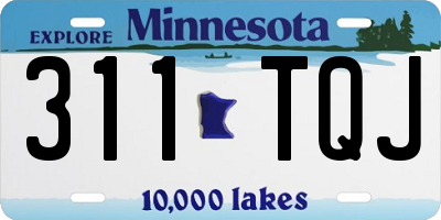 MN license plate 311TQJ