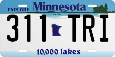 MN license plate 311TRI
