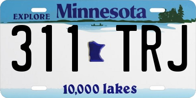MN license plate 311TRJ