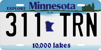 MN license plate 311TRN