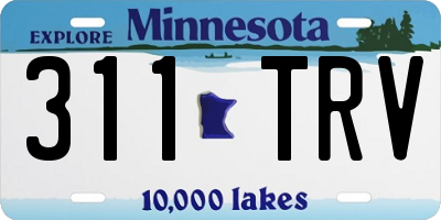 MN license plate 311TRV