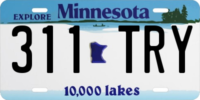 MN license plate 311TRY