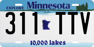MN license plate 311TTV