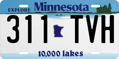 MN license plate 311TVH