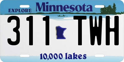 MN license plate 311TWH