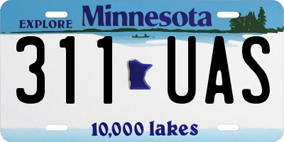 MN license plate 311UAS