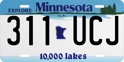 MN license plate 311UCJ