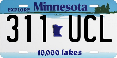 MN license plate 311UCL