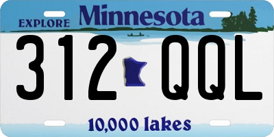 MN license plate 312QQL