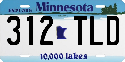 MN license plate 312TLD