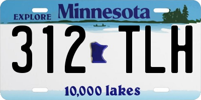 MN license plate 312TLH