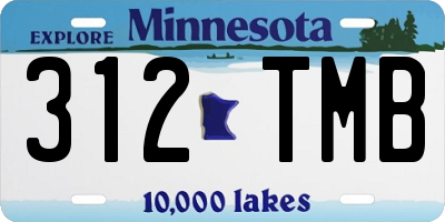 MN license plate 312TMB