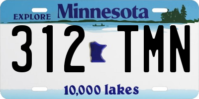 MN license plate 312TMN