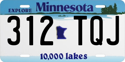 MN license plate 312TQJ