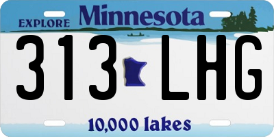 MN license plate 313LHG