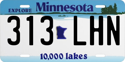 MN license plate 313LHN