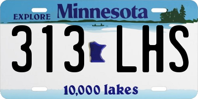 MN license plate 313LHS