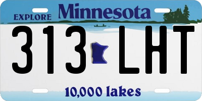 MN license plate 313LHT