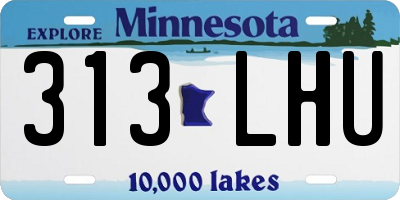 MN license plate 313LHU