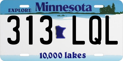 MN license plate 313LQL