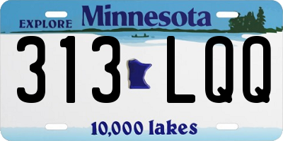 MN license plate 313LQQ