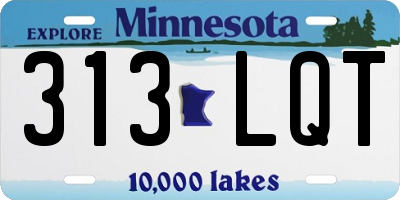 MN license plate 313LQT