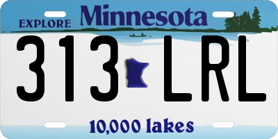 MN license plate 313LRL